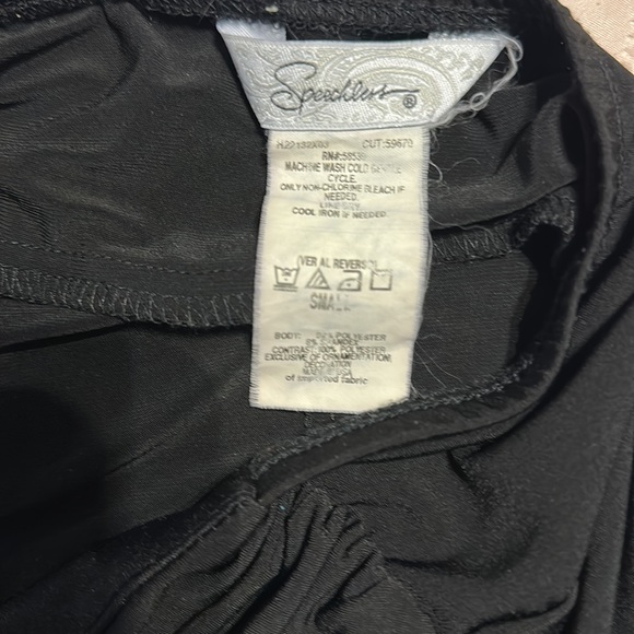 Vintage Y2K black bejeweled halter top size small. By speechless. - Picture 5 of 6